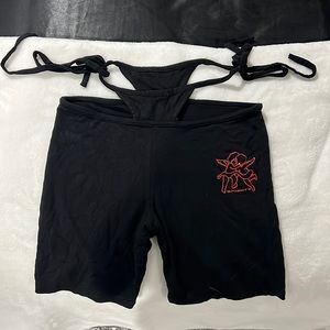 BLACK CHERUB ANGEL TIE SHORTS FROM OMIGHTY